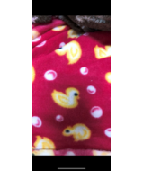 Ducks PINK  ~~  fleece onesie -  MATCHING BABA